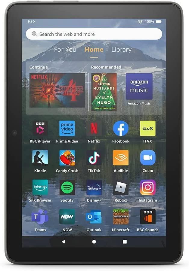 Amazon Fire HD 8 2020 8" 64GB Grey Android Wi-Fi Tablet KFONWI B