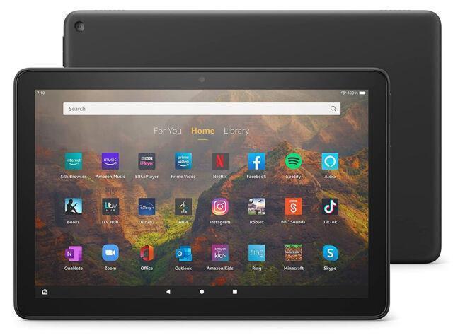 Amazon Fire HD 10 Plus (2021) 11th Gen 32GB 4GB Android Black Tablet KFTRPWI