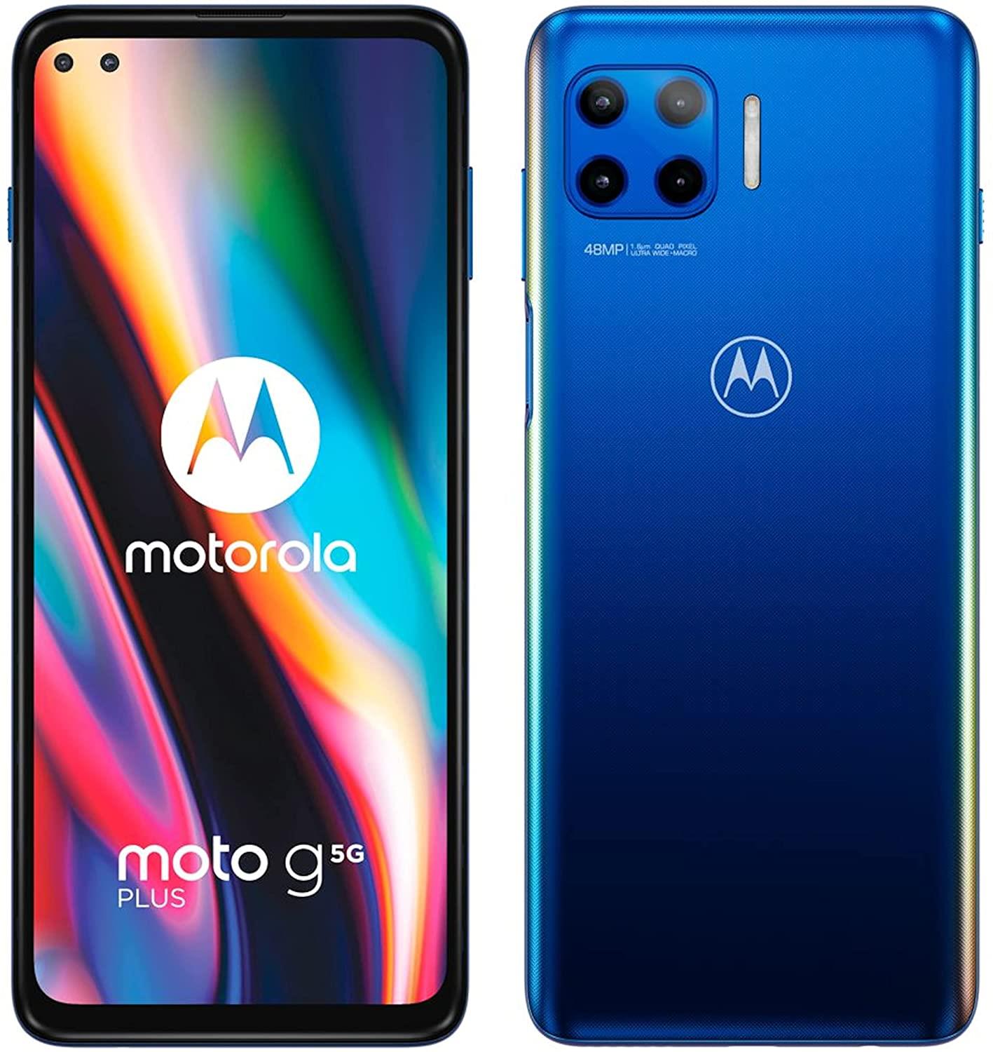 Motorola Moto G 5G Plus 64GB 4GB Android Unlocked SIM Blue Mobile Smartphone A