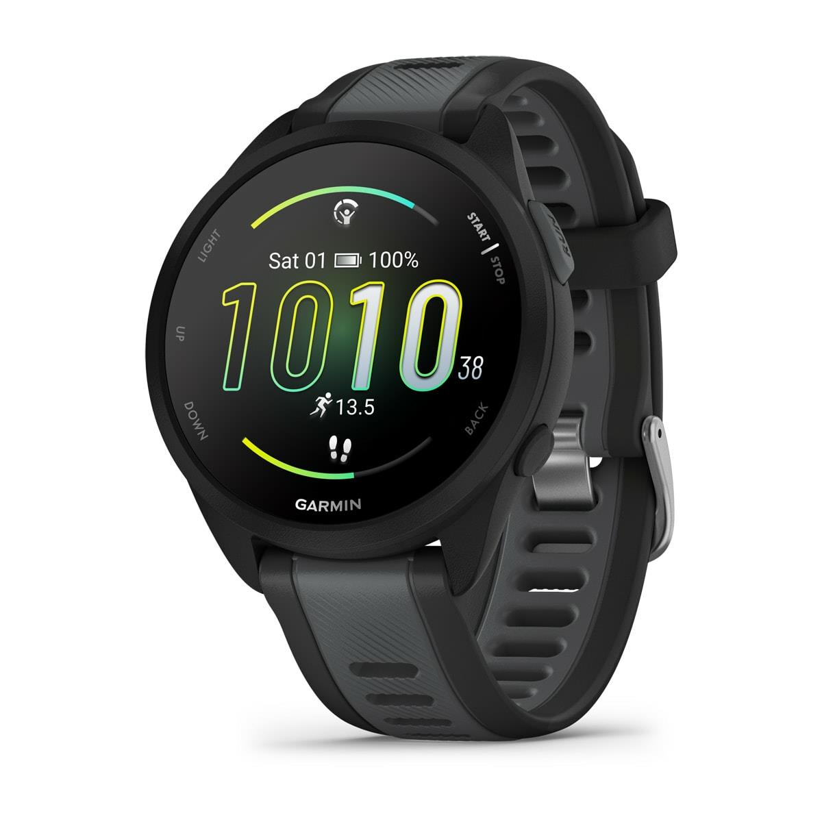 Garmin Forerunner 165 Music 43mm GPS HRM Bluetooth Slate Grey Smartwatch A