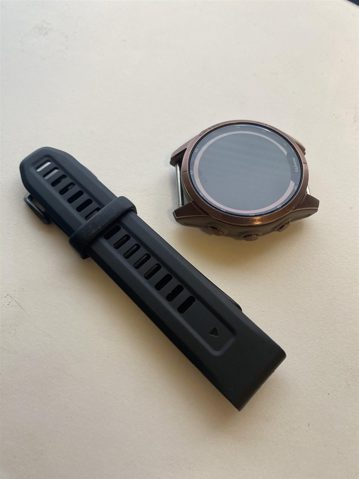 Garmin Fenix 7S Sapphire Solar 42mm GPS HRM Bluetooth Dark Bronze Smartwatch B