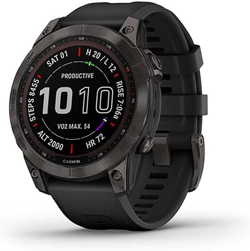 Garmin Fenix 7 Solar 47mm Slate GPS HRM Bluetooth Fitness Tracking Smartwatch A