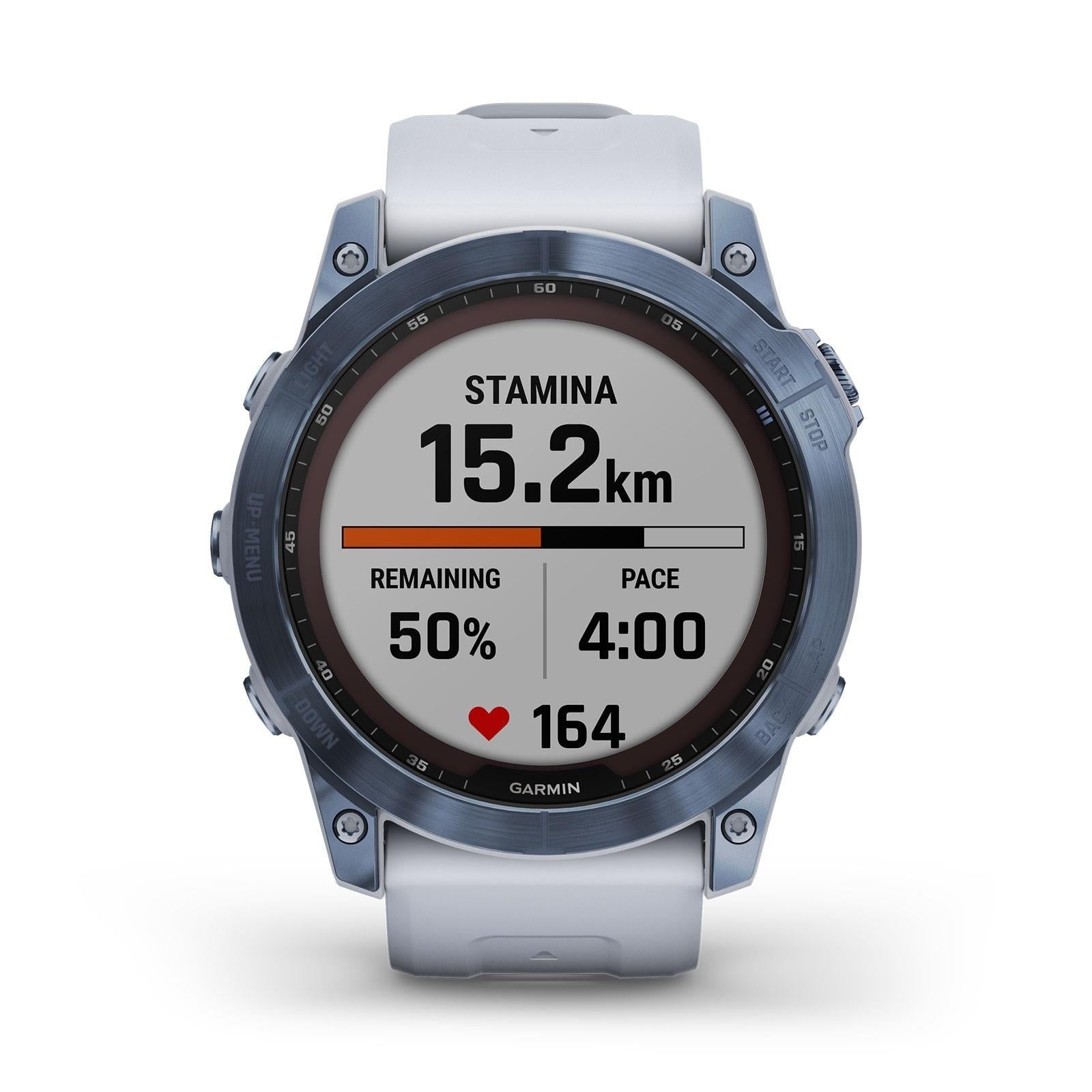 Garmin Fenix 7X Sapphire Solar 51mm GPS HRM Bluetooth Mineral Blue Smartwatch