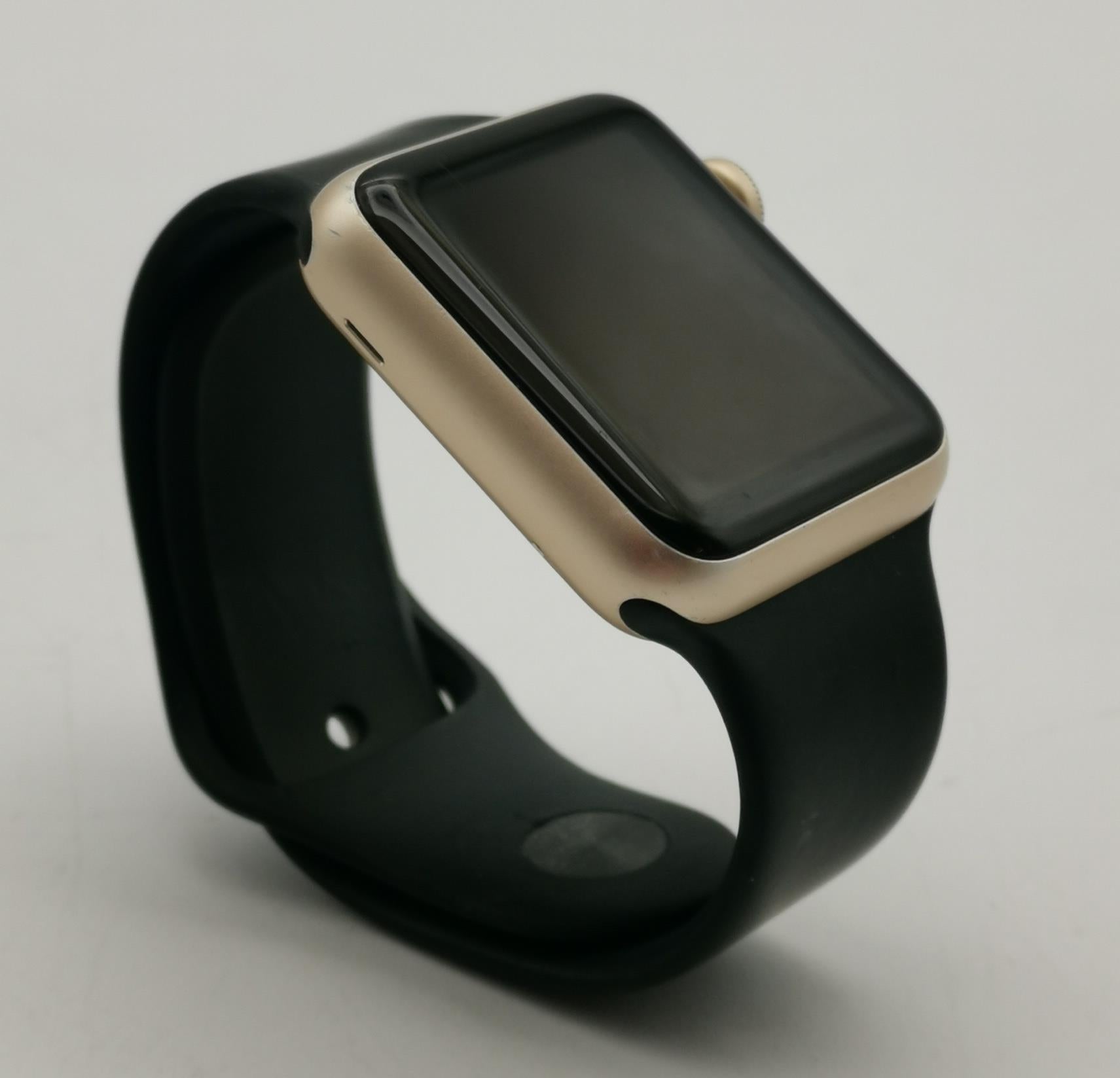 Apple Watch 1st Gen 38mm Gold Black Bluetooth Wi-Fi Smartwatch A1553 B