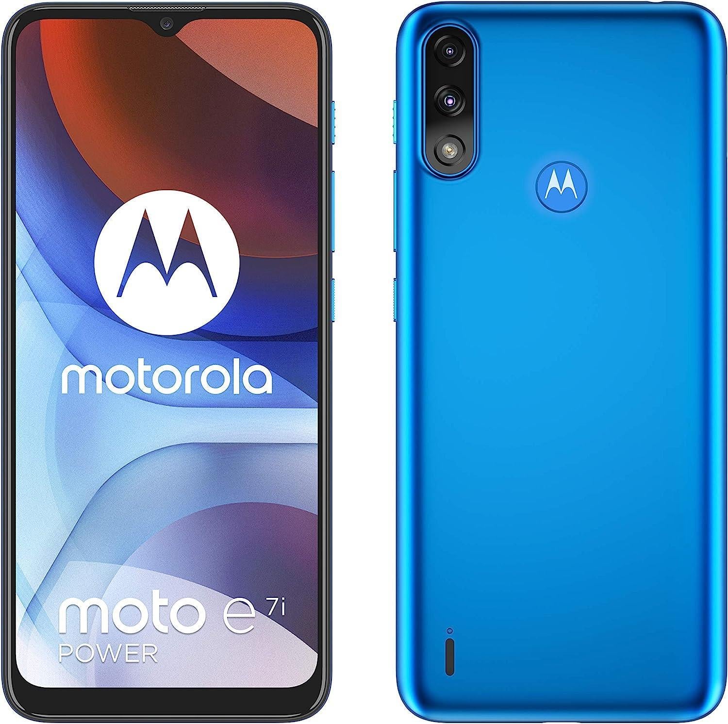 Motorola Moto E7i Power 32GB Tahiti Blue Android Mobile Smartphone Network TESCO