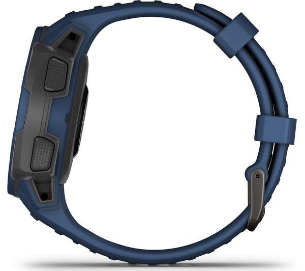 Garmin Instinct Solar 30mm GPS HRM Tidal Blue Bluetooth Smartwatch B