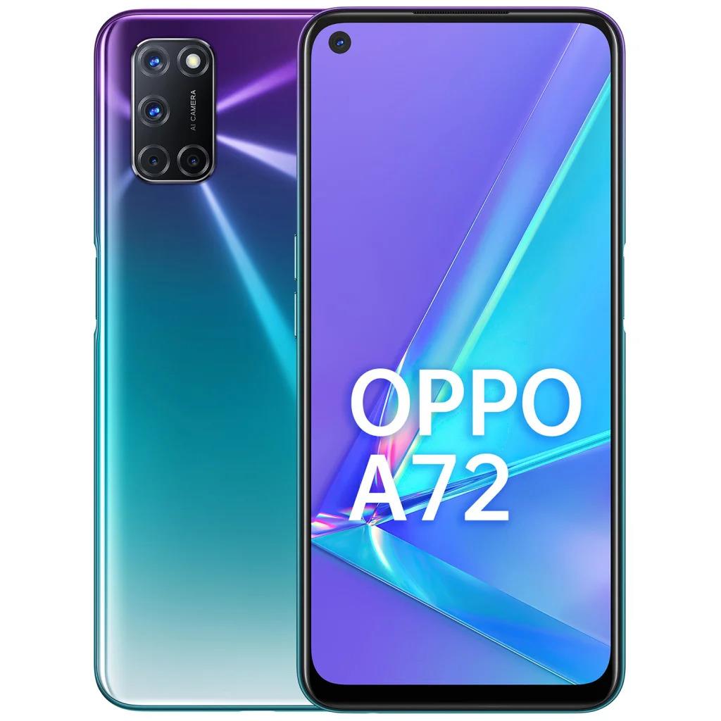 Oppo A72 128GB 4GB Android Unlocked SIM 4G Sky Blue Mobile Smartphone CPH2067