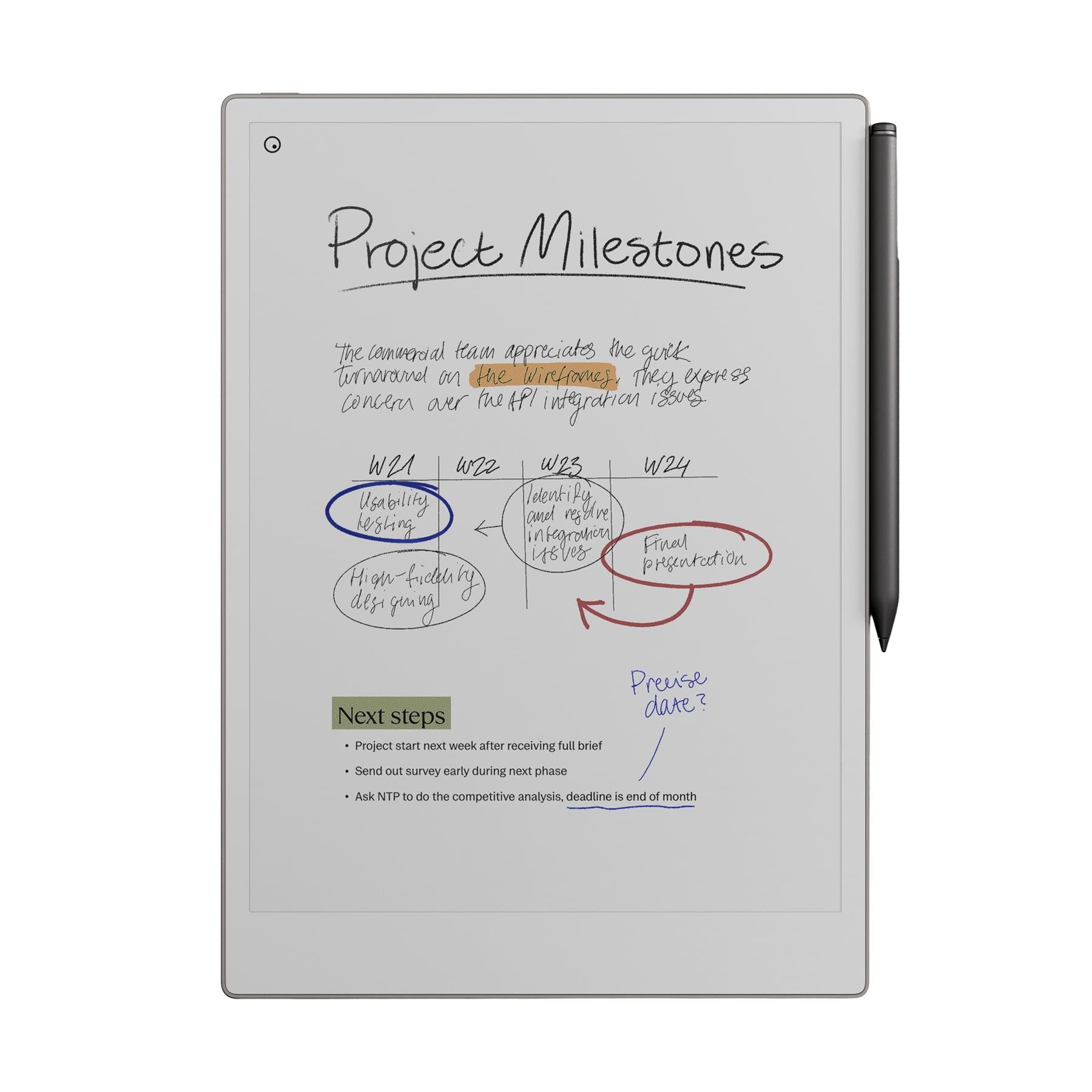 reMarkable Paper Pro 11.8'' 64GB Grey e-Ink Reader Book Folio Bundle with Pen