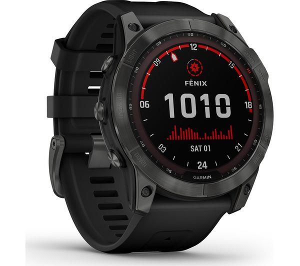 Garmin Fenix 7X Solar 51mm Slate Grey Black GPS Fitness Bluetooth Smartwatch B