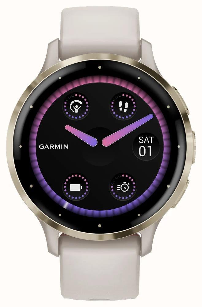 Garmin Venu 3S 41mm Soft Gold GPS HRM Bluetooth Fitness Smartwatch B