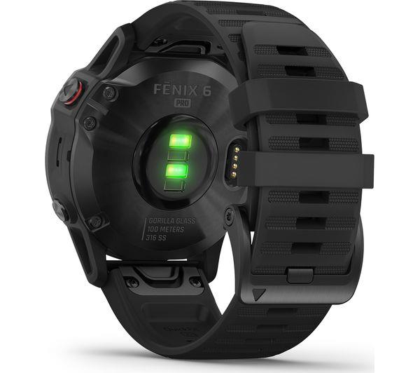 Garmin Fenix 6 Pro 47mm GPS HRM Bluetooth Fitness Tracking Black Smartwatch A