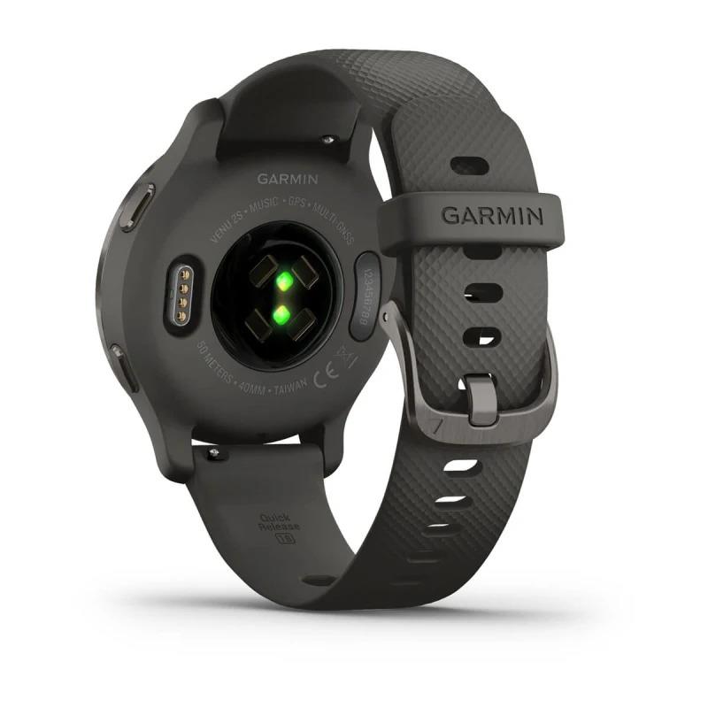 Garmin Venu Sq 2 Music Edition 40mm Slate GPS HRM Bluetooth Fitness Smartwatch