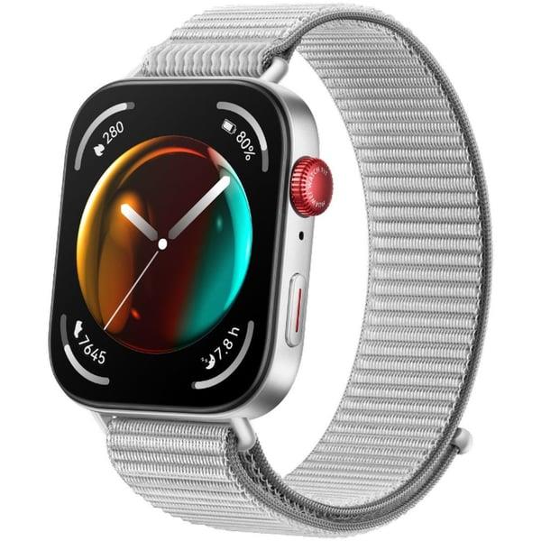 Huawei Watch Fit 3 46mm Silver Nylon Fitness Tracking Bluetooth Smartwatch
