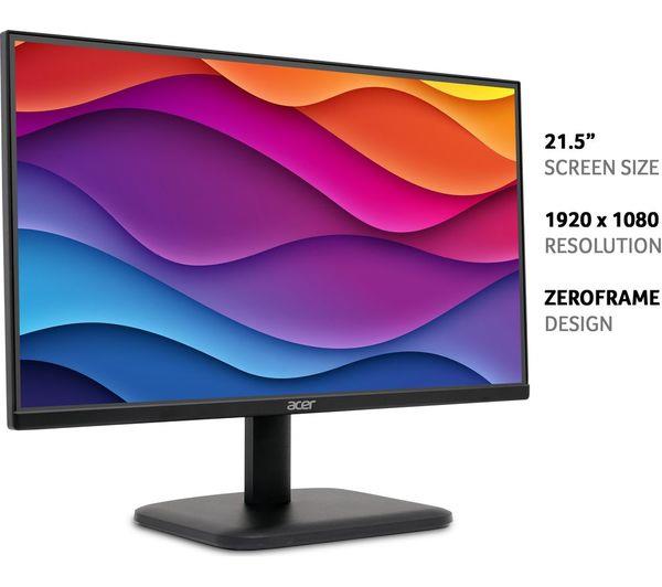 Acer EK220Q E3BI 21.5'' LCD IPS HDMI VGA FHD Black Computer PC Monitor