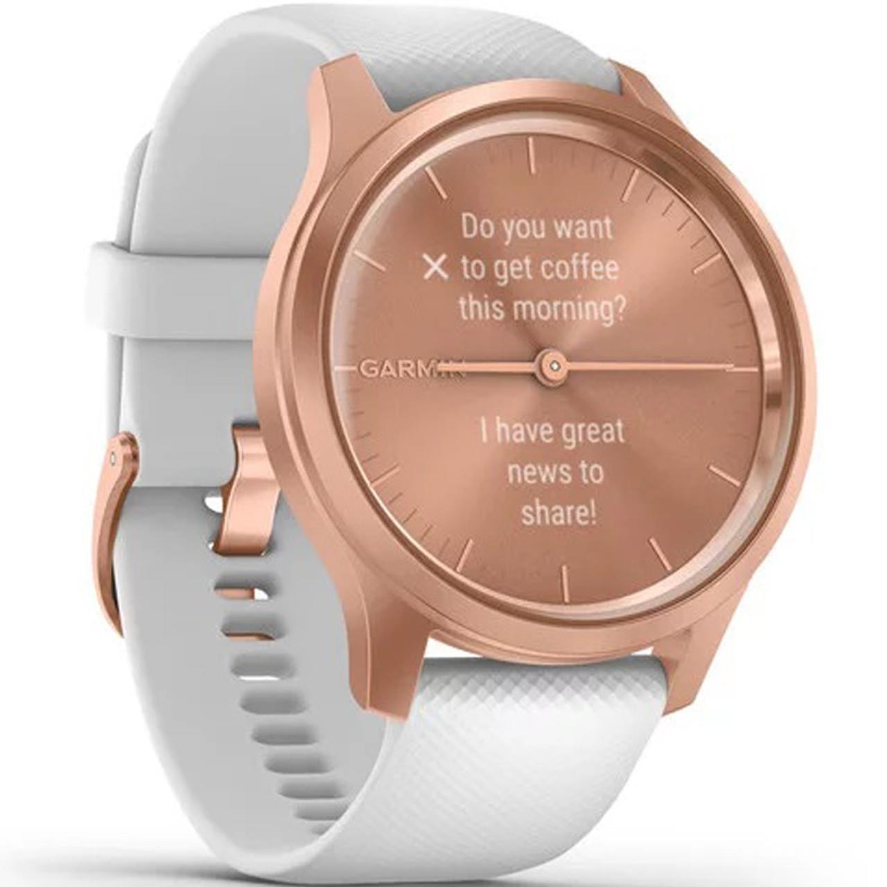 Garmin Vivomove Style 42mm Rose Gold White GPS Bluetooth Fitness Smartwatch
