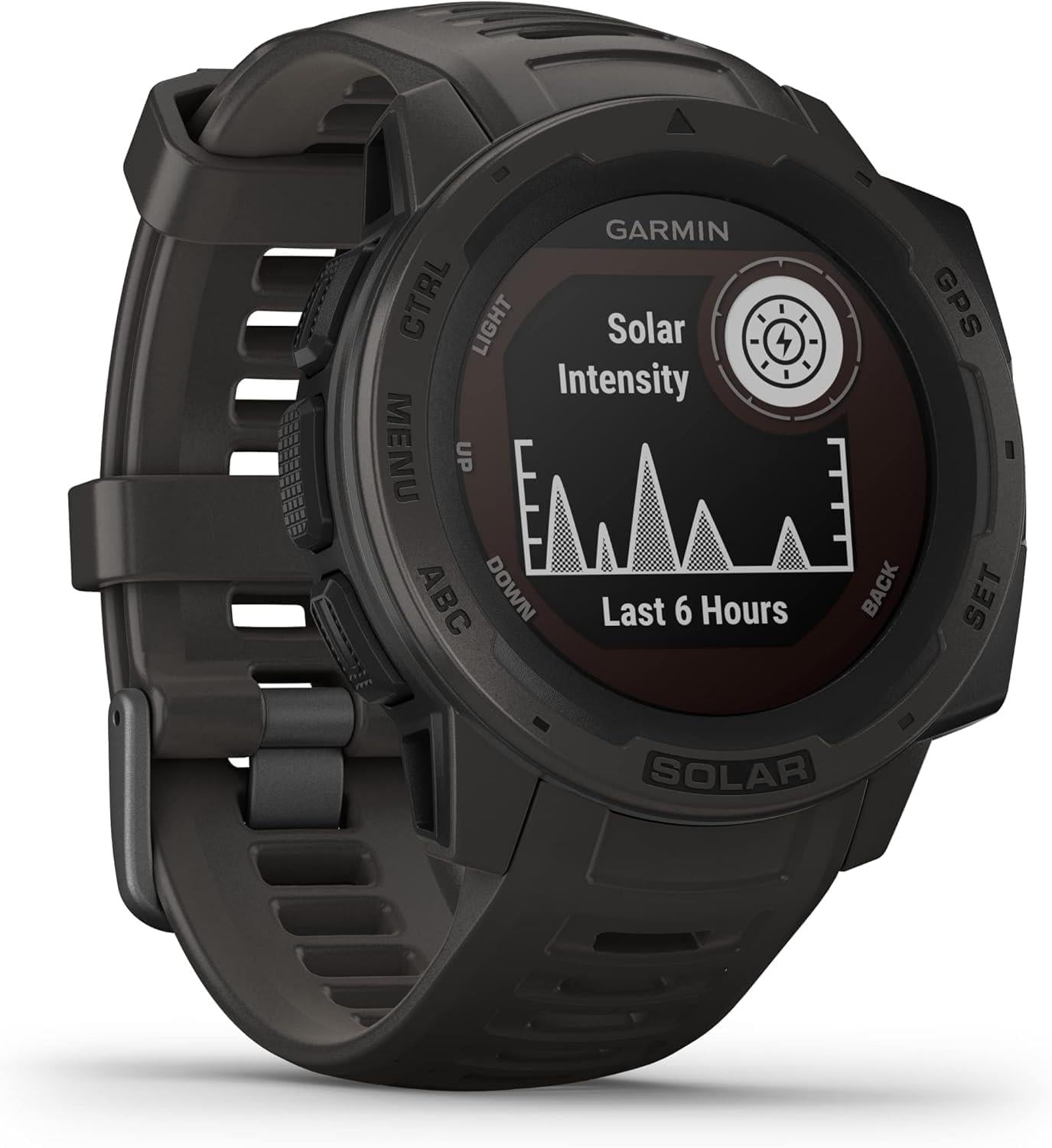 Garmin Instinct Solar 45mm Graphite HRM Bluetooth Rugged Smartwatch B