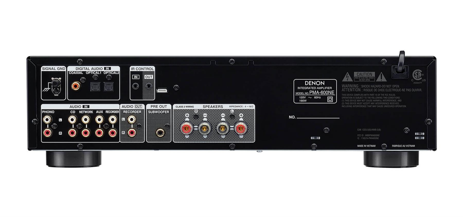 Denon PMA-600NE 45W 20Hz Black Integrated Amplifier PMA600NEBKE2GB