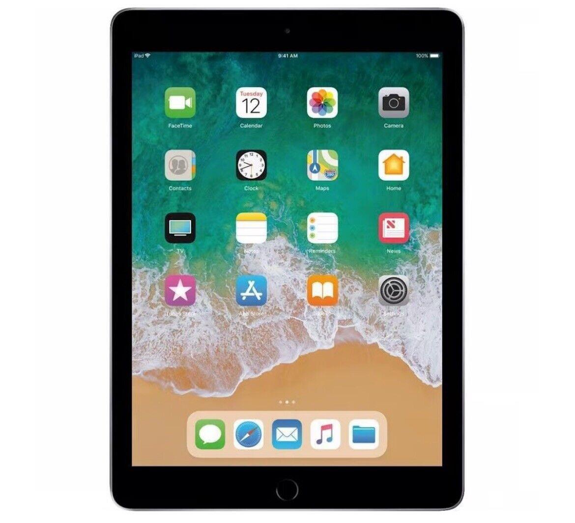 Apple iPad 9.7" 5th Gen 2017 32GB Space Grey Slim WiFi iOS Retina Tablet A1822 B