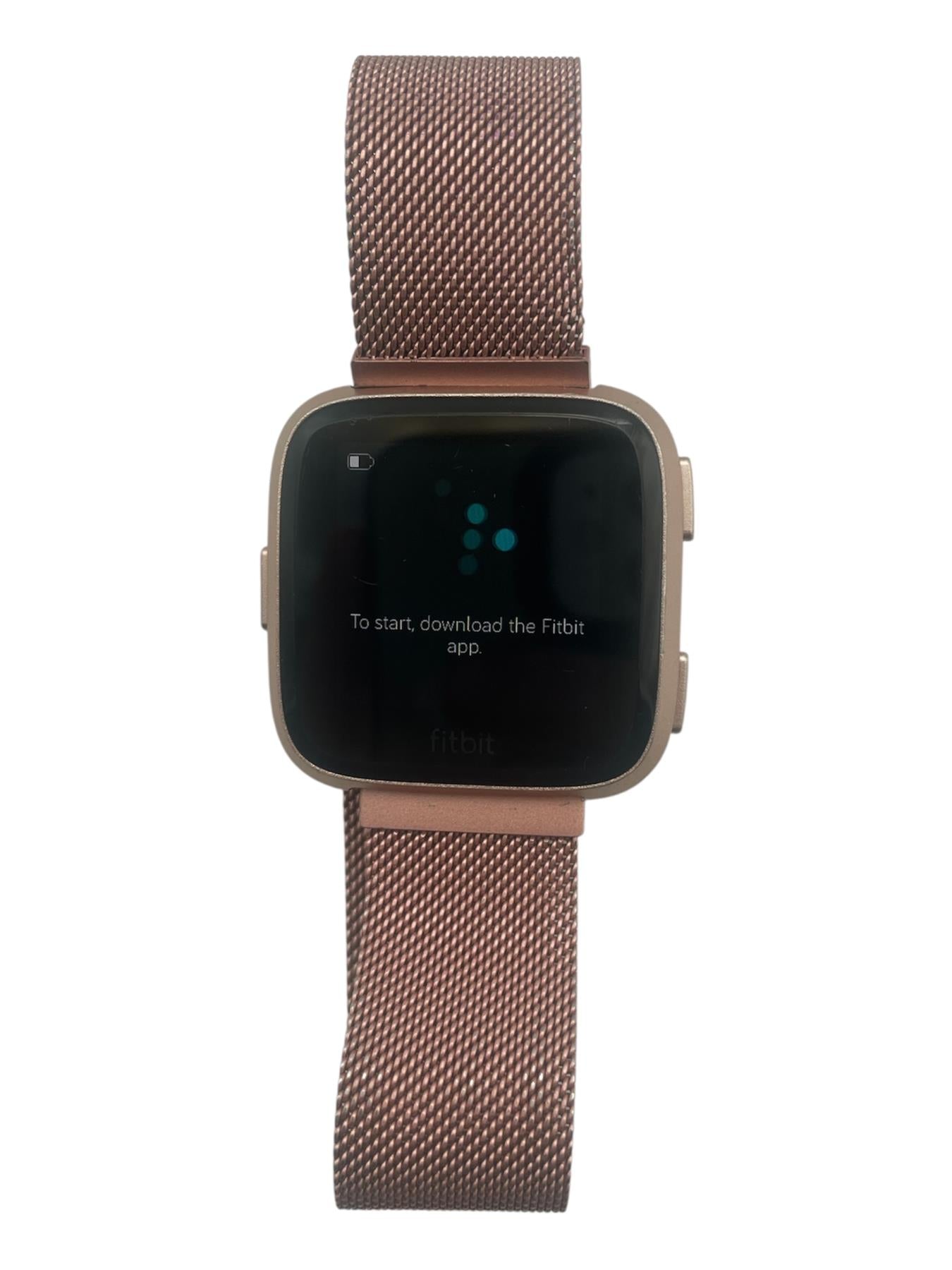 Fitbit Versa 1 34mm Pink HRM Bluetooth Fitness Tracking Pink Smartwatch FB505 B