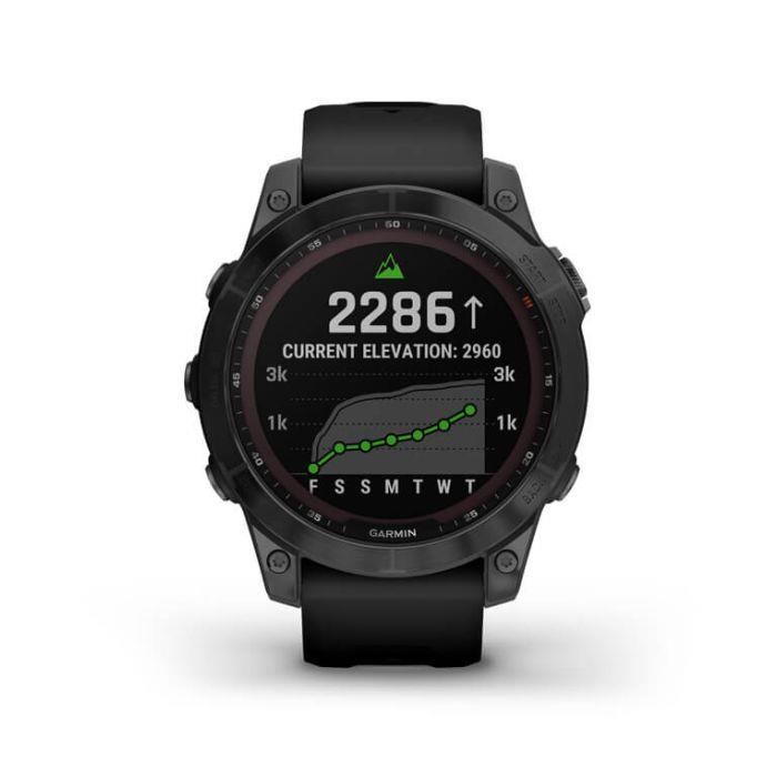 Garmin Fenix 7 Sapphire Solar 47mm GPS HRM Bluetooth Carbon Grey DLC Smartwatch