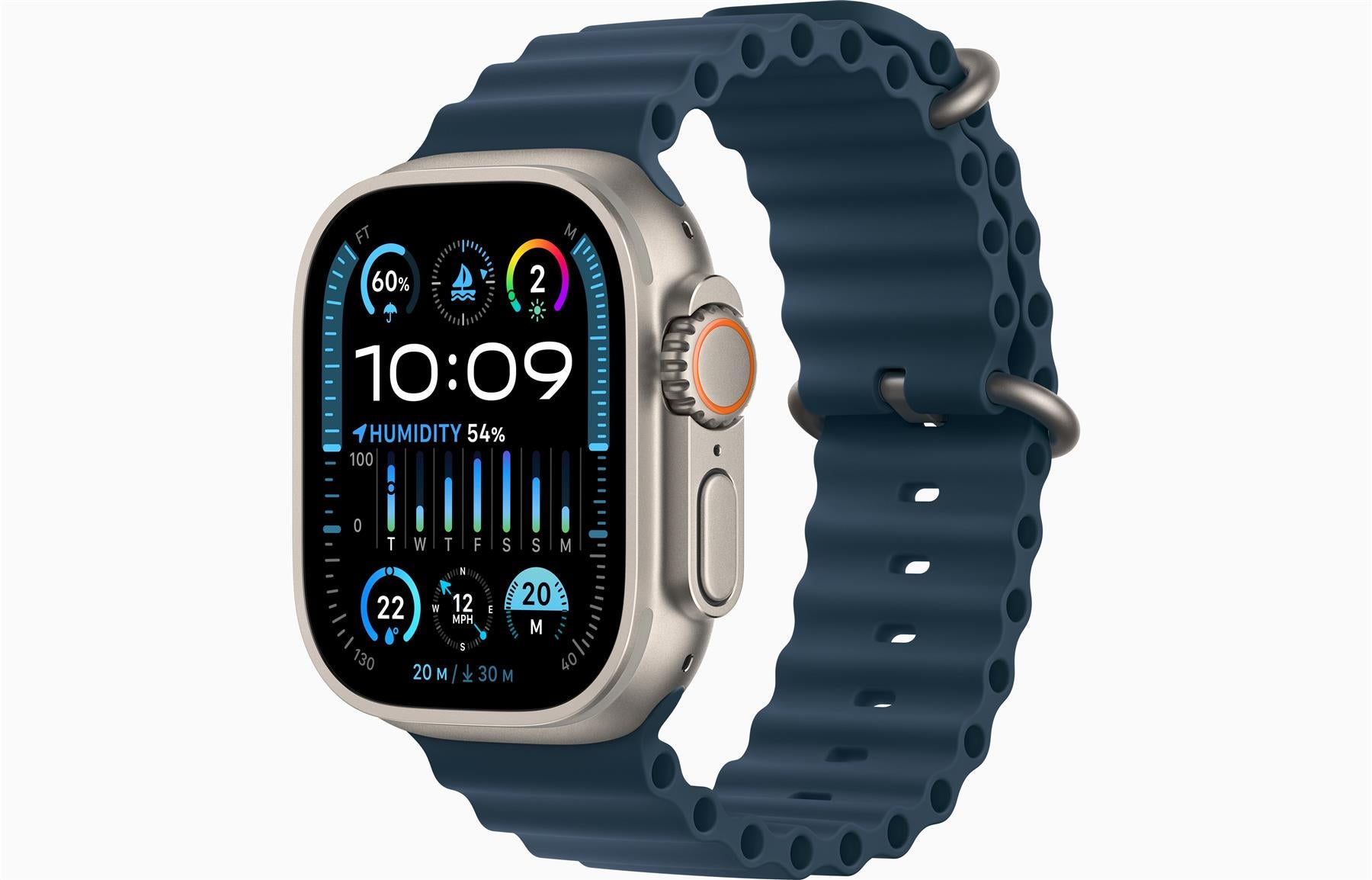 Apple Watch Ultra 2 49mm Cellular GPS Bluetooth Wi-Fi Smartwatch + Ocean Band A