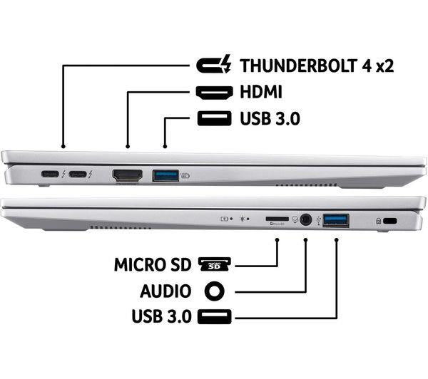 Acer Swift Go 14 14'' Ultra 9 185H 2TB 32GB Pure Silver Win 11 OLED Silver Laptop A