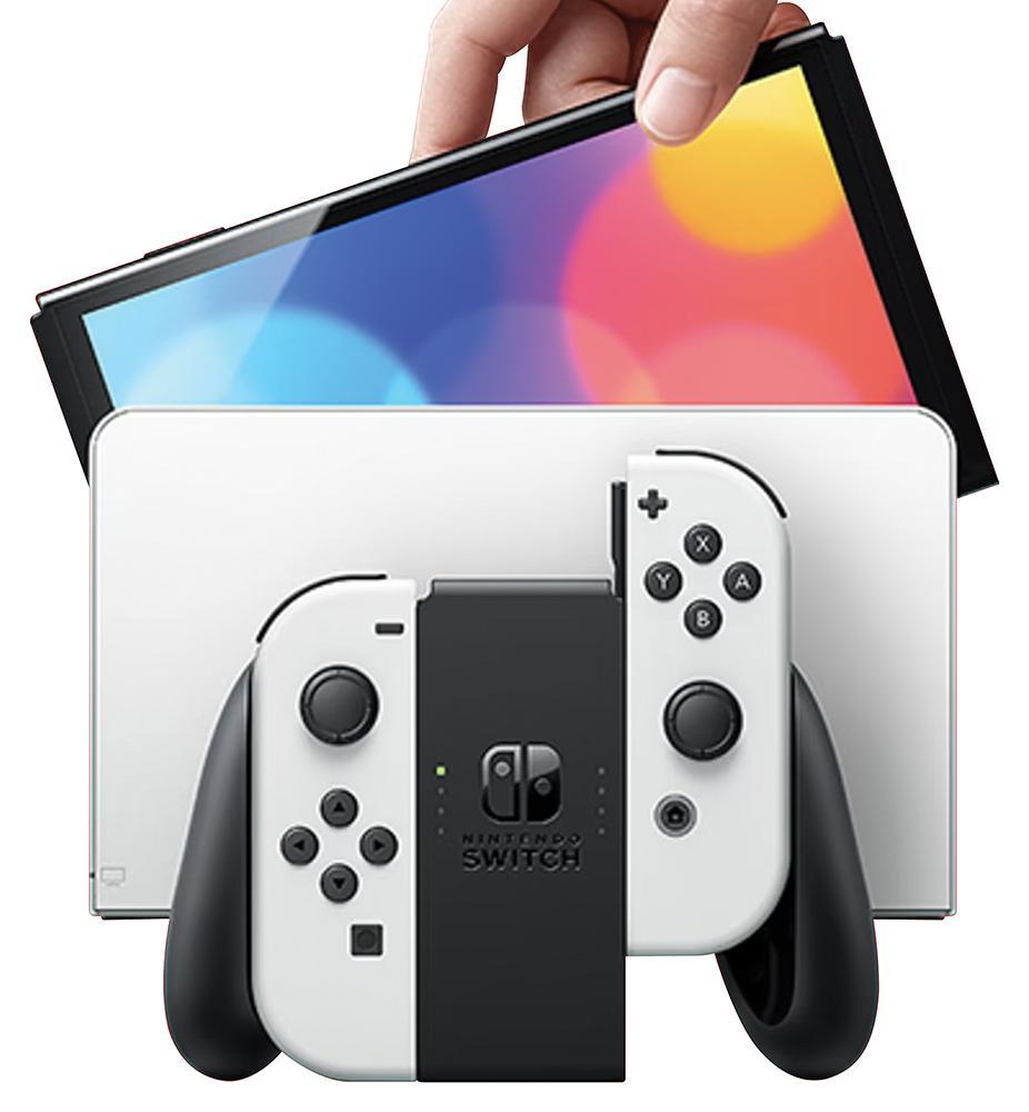 Nintendo Switch OLED 64GB White Portable Hand Held Console + Dock HEG-001 B