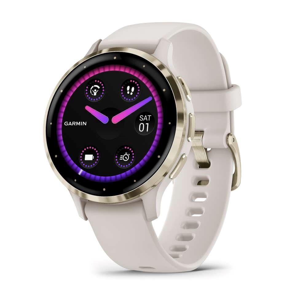 Garmin Venu 3S 41mm Soft Gold GPS HRM Bluetooth Fitness Smartwatch B
