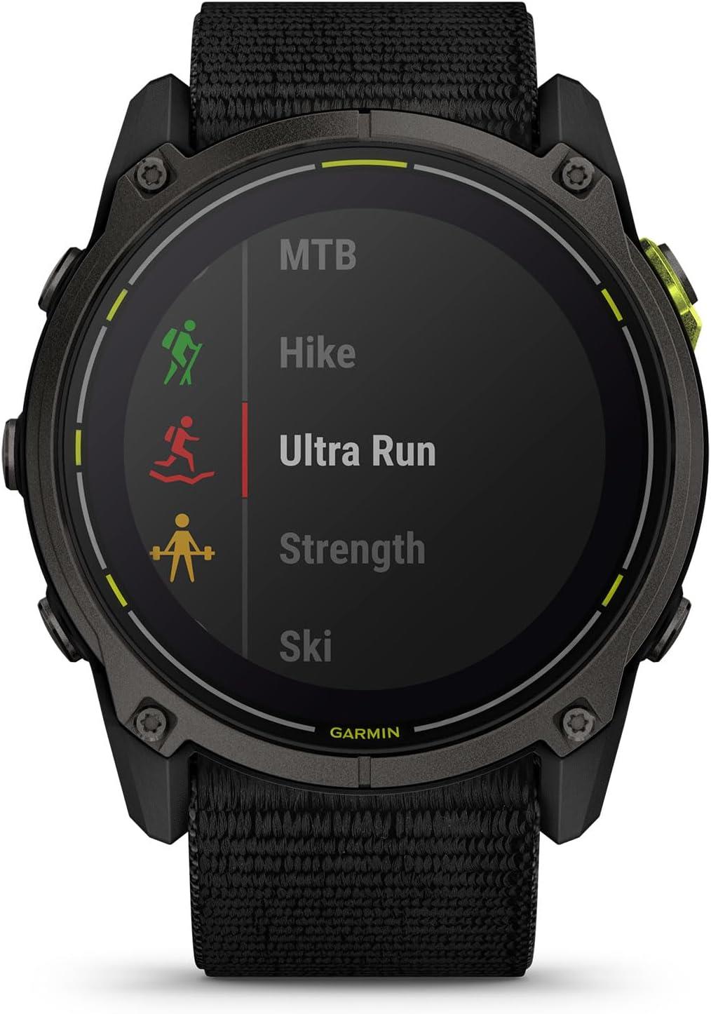 Garmin Enduro 3 51mm GPS HRM Bluetooth Fitness Running Black Smartwatch A
