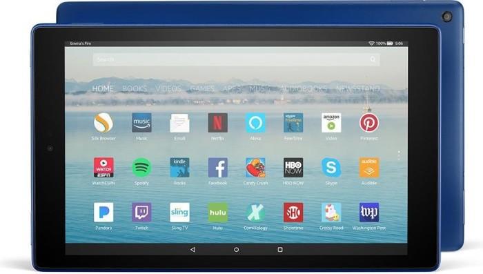 Amazon Fire HD 10 (2017) 32GB Android WiFi Blue Tablet KFSUWI