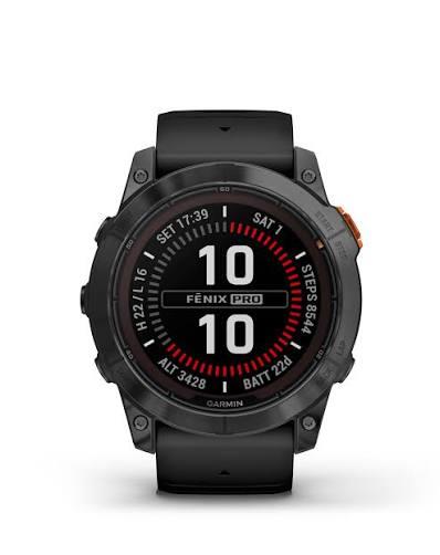 Garmin Fenix 7X Solar GPS HRM Bluetooth Fitness Running Slate Grey Smartwatch B