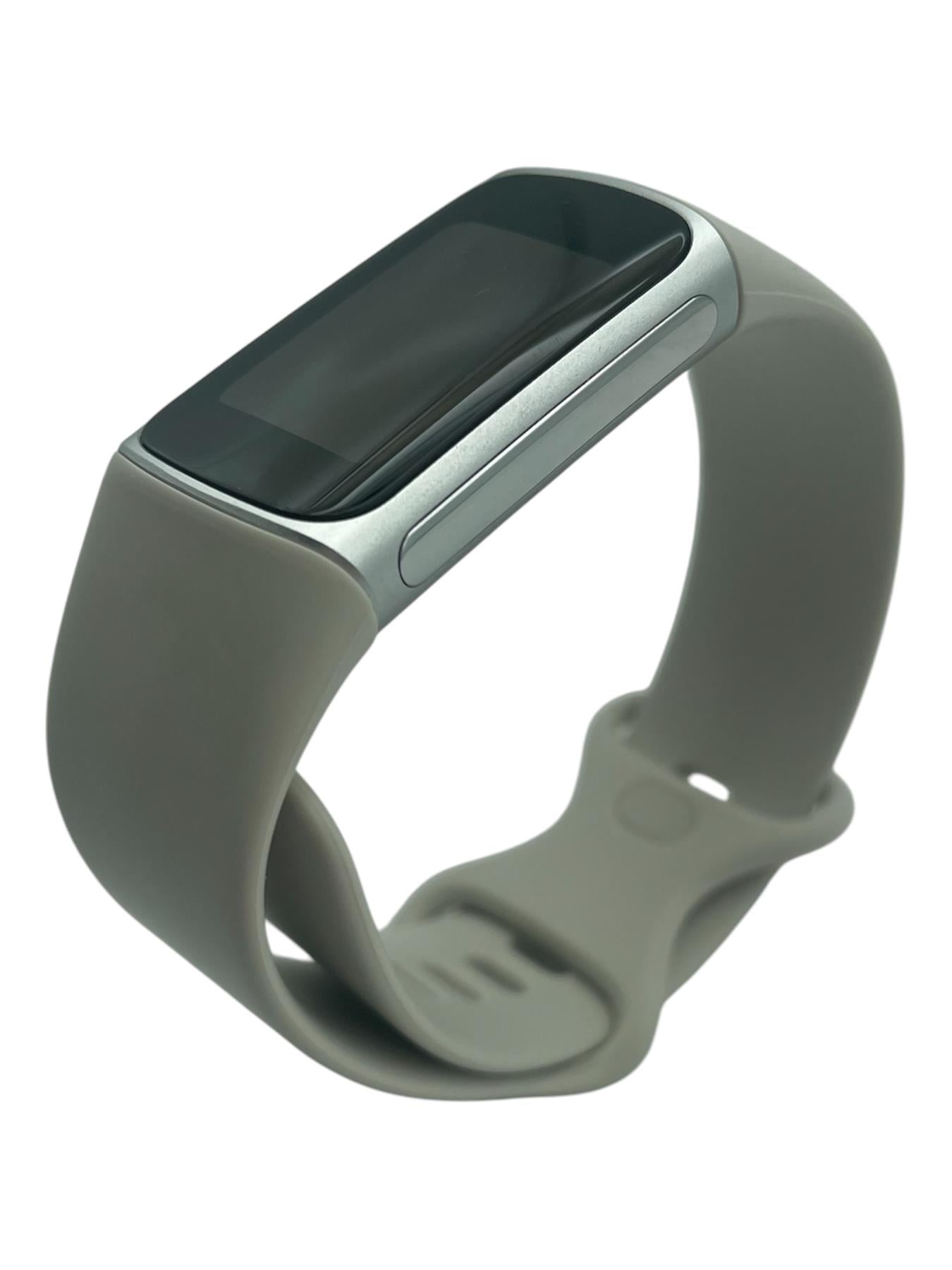 Fitbit Charge 6 19mm Silver Aluminum HRM Bluetooth Fitness Tracking Smartwatch