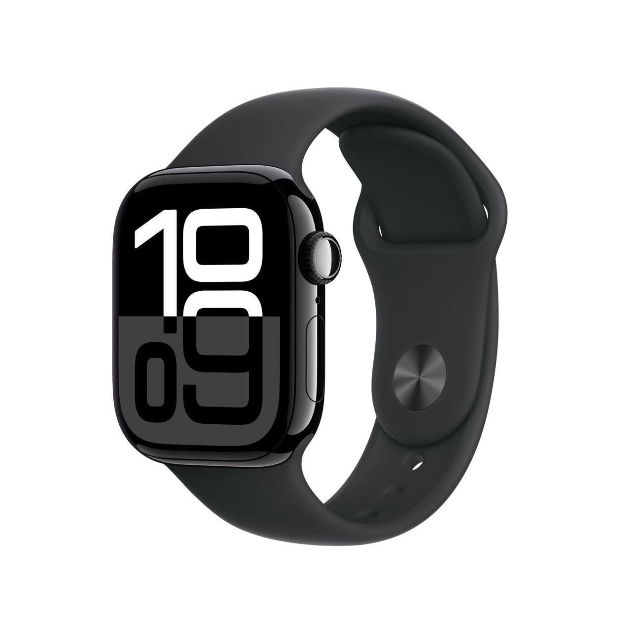 Apple Watch Series 10 42mm Jet Black GPS Cellular HRM Bluetooth Smartwatch