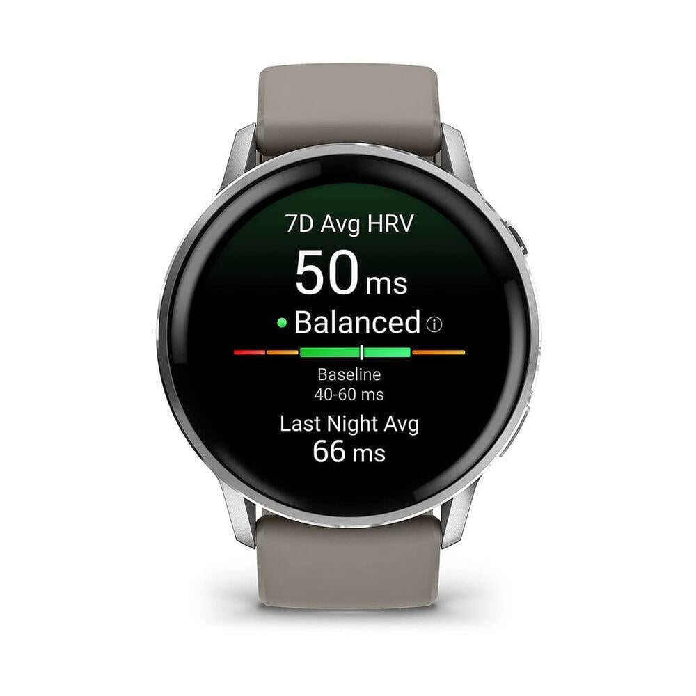 Garmin Venu 4 45mm GPS HRM Bluetooth Fitness Running Silver Smartwatch A