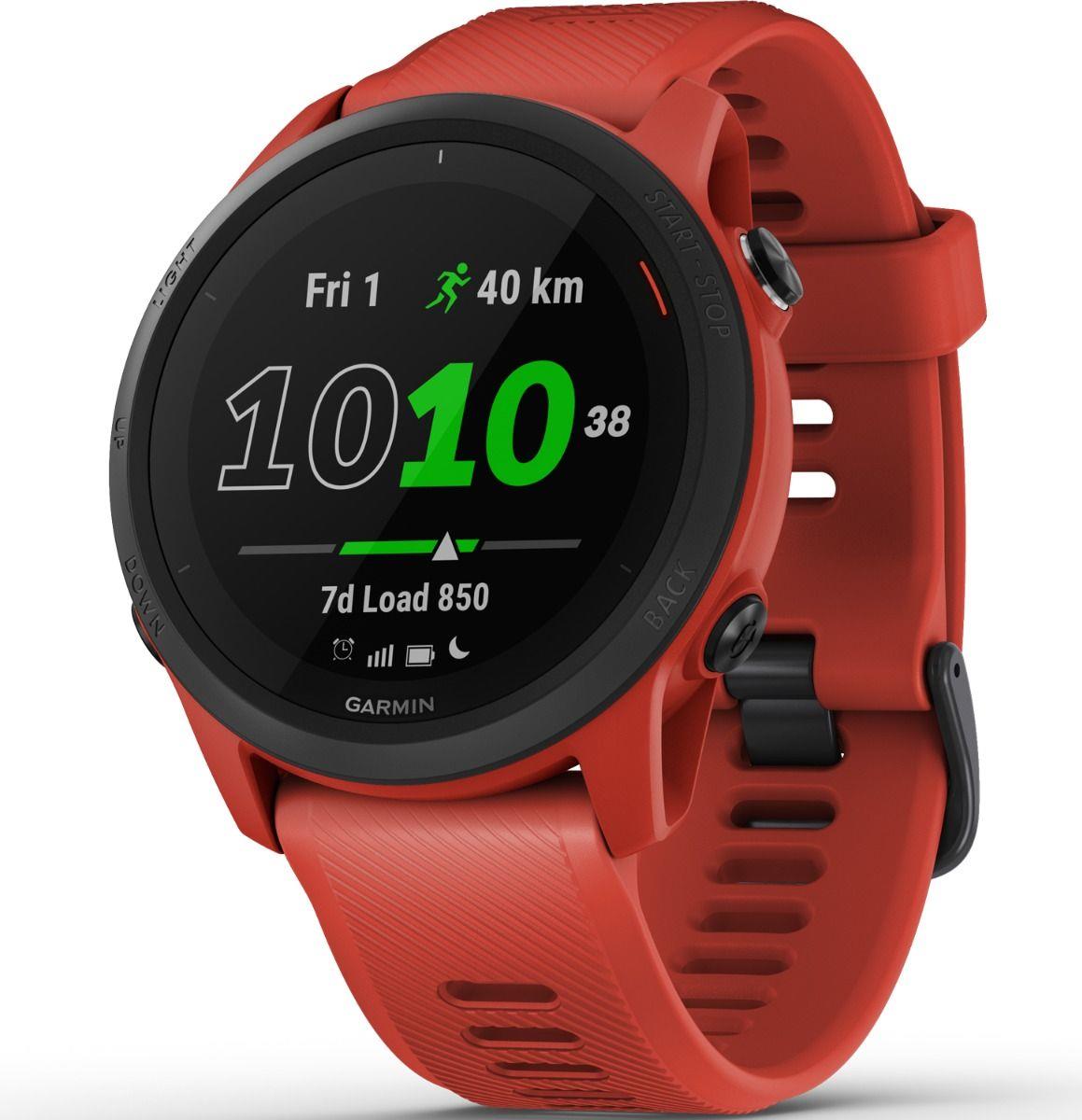 Garmin Forerunner 745 - 43mm GPS HRM Bluetooth Magma Red Smartwatch - B