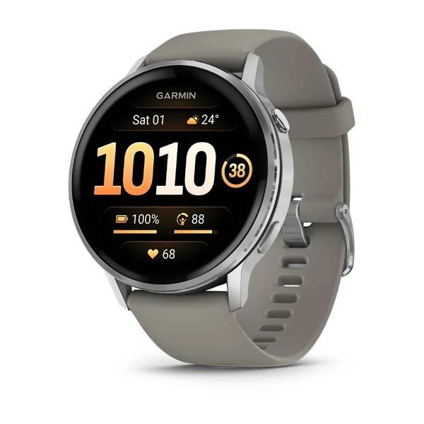 Garmin Venu 4 45mm GPS HRM Bluetooth Fitness Running Silver Smartwatch A