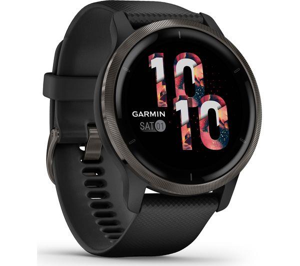 Garmin Venu 2 45mm GPS Bluetooth Fitness Running Slate Black Smartwatch B