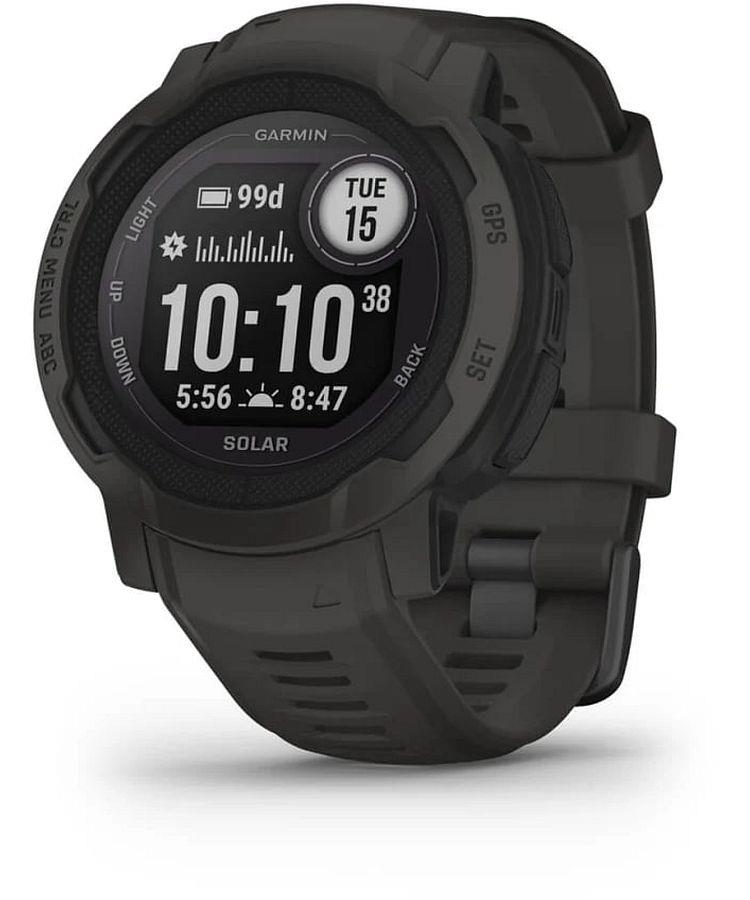 Garmin Instinct 2 Solar 45mm Graphite GPS HRM Bluetooth Fitness Smartwatch A