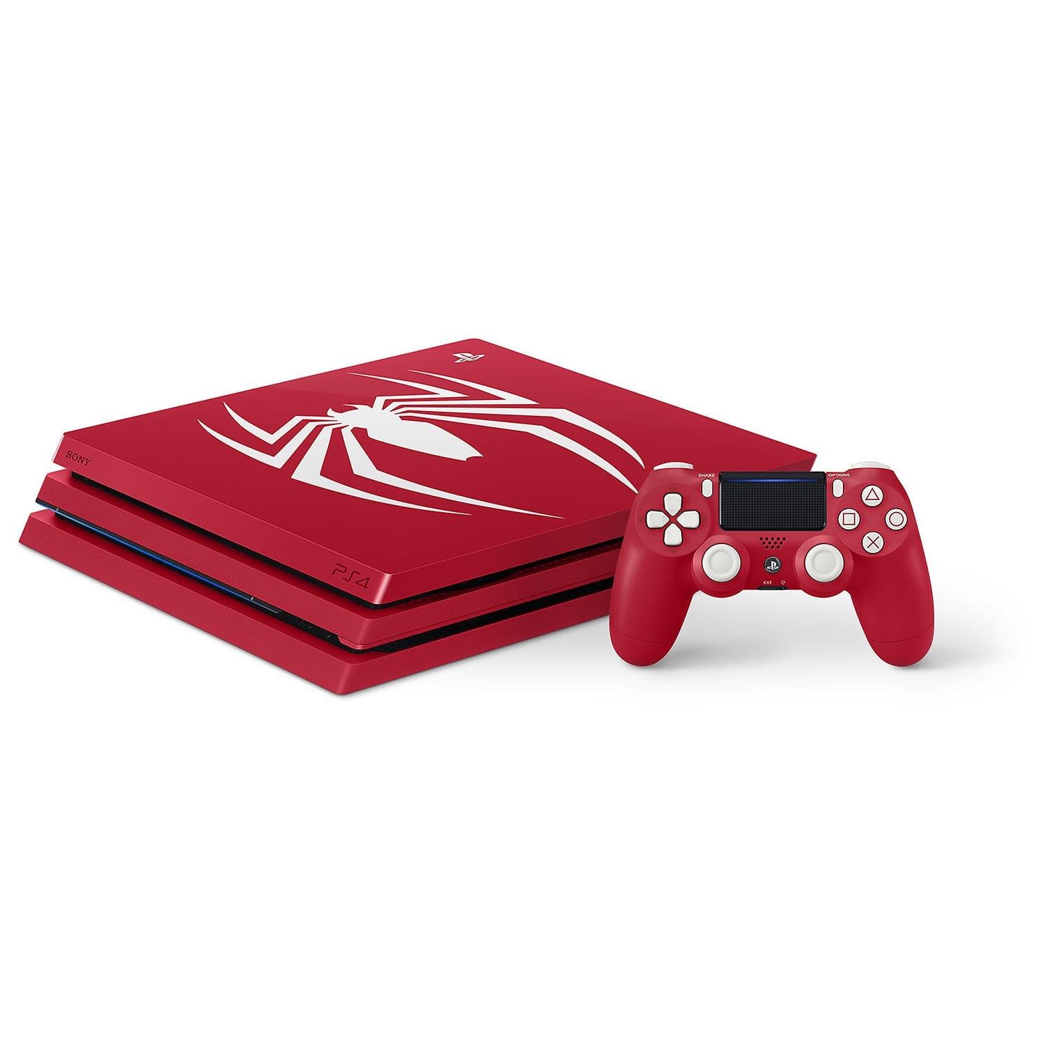 Sony Playstation 4 Pro 1TB Marvel's Spider-Man Limited Edition Red Console B