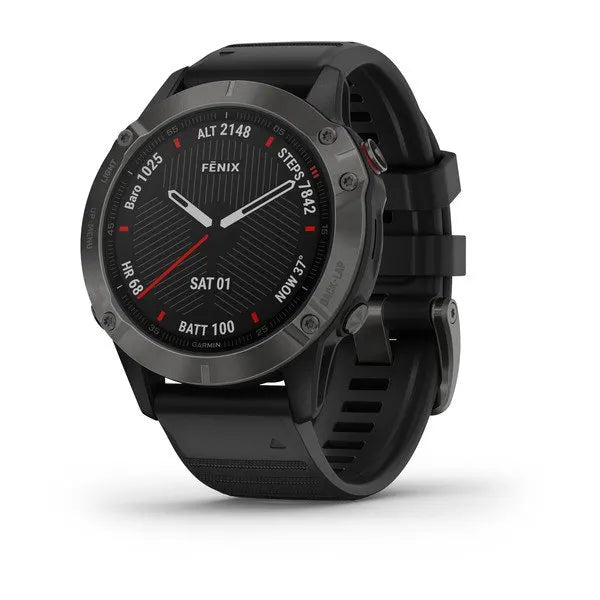 Garmin Fenix 6 Sapphire 47mm Carbon Grey GPS Bluetooth HRM Fitness Smartwatch B