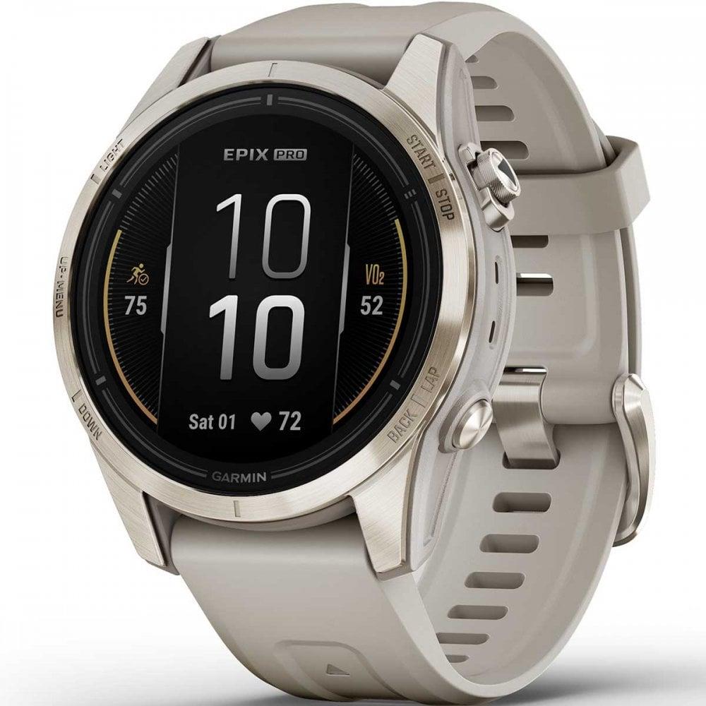 Garmin Epix Pro Gen 2 42mm Soft Gold GPS HRM Bluetooth Fitness Smartwatch