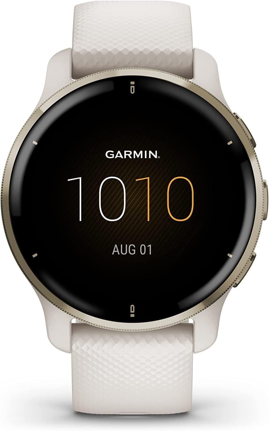 Garmin Venu 2 Plus 43mm Cream Gold GPS HRM Bluetooth Fitness Smartwatch