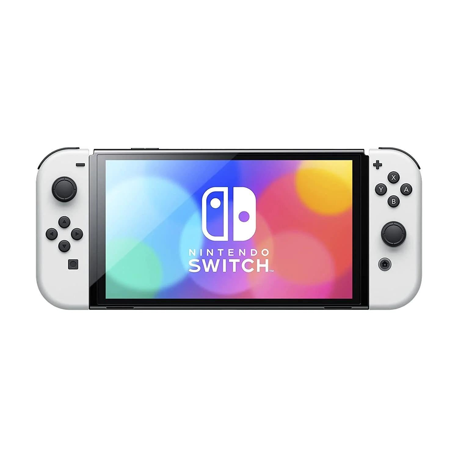 Nintendo Switch OLED 64GB White Portable Hand Held Console + Dock HEG-001 B
