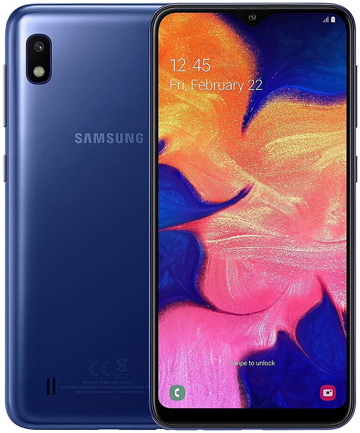 Samsung Galaxy A10 Android 32GB Unlocked SIM WiFi 4G Blue Mobile Smartphone B