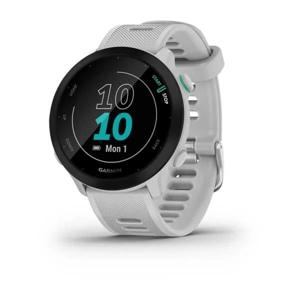 Garmin Forerunner 55 27mm White GPS HRM Bluetooth Fitness Tracking Smartwatch