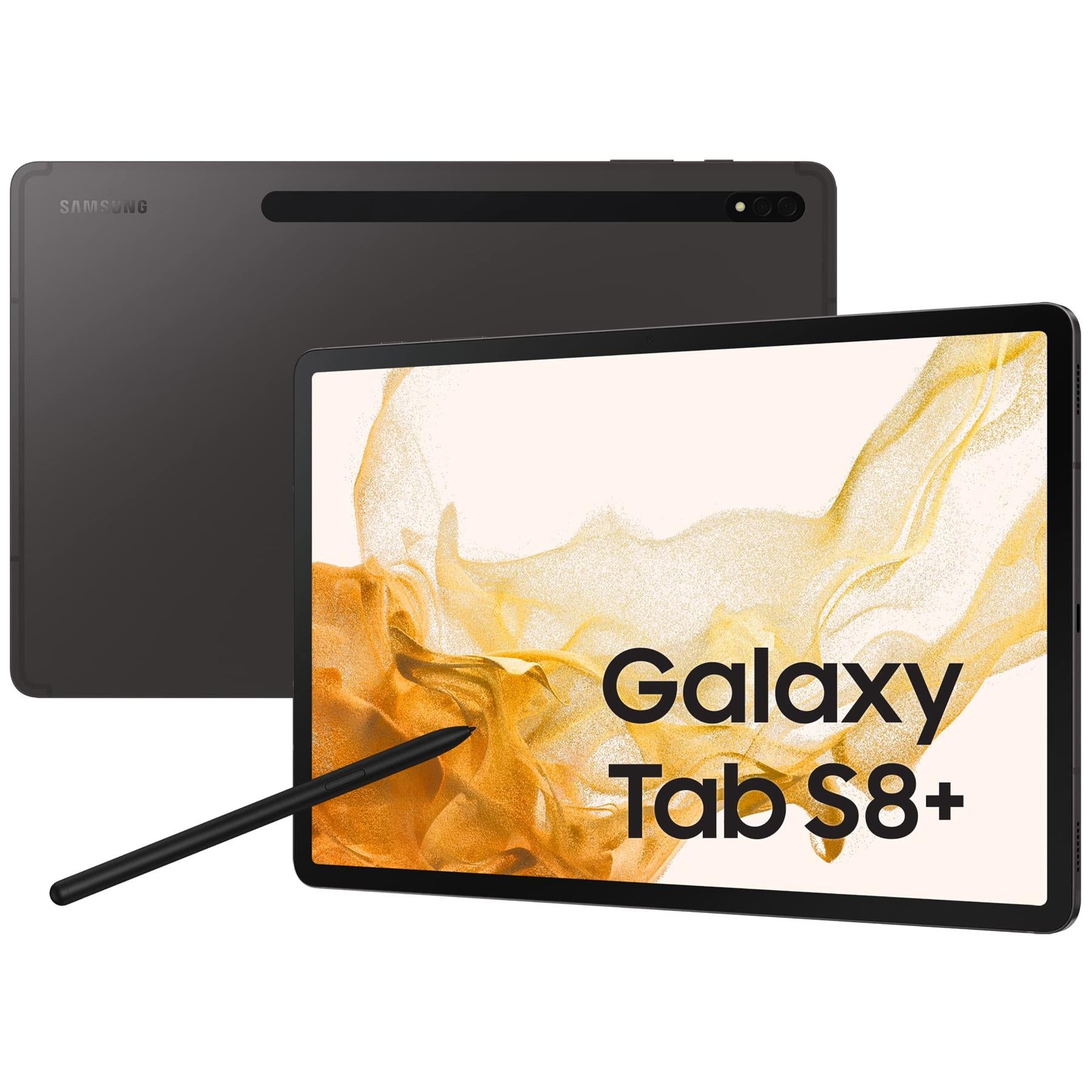 Samsung Galaxy Tab S8+ 12.4'' 128GB Android Graphite Tablet Keyboard/Pen Bundle