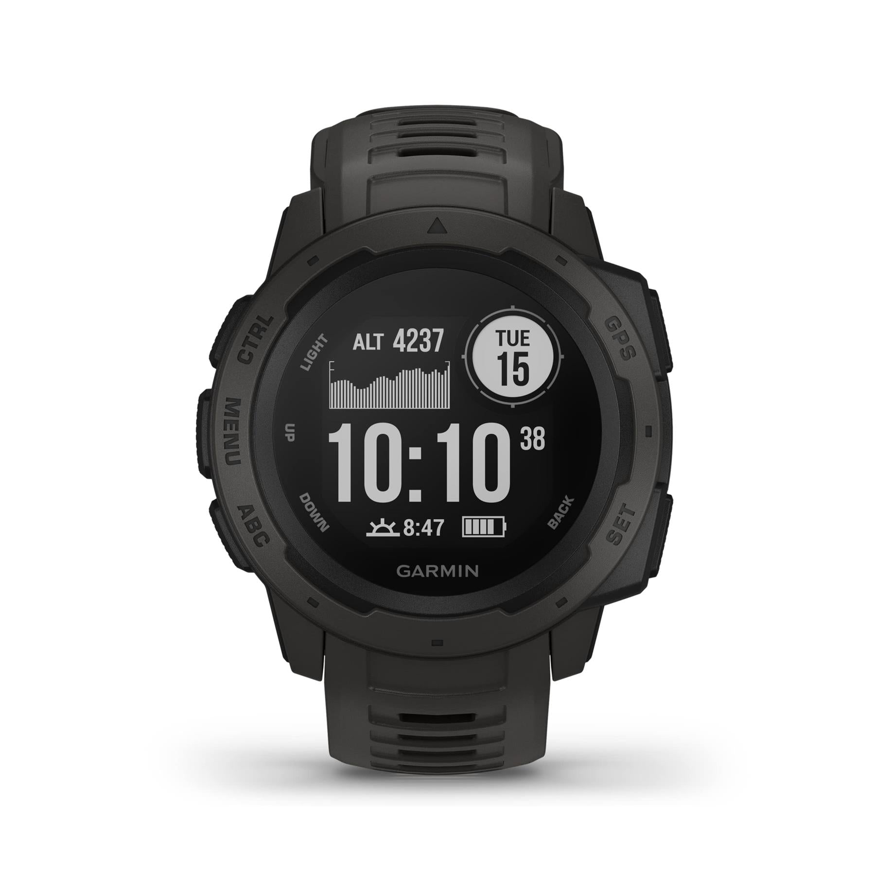 Garmin Instinct 45mm GPS Wi-Fi Fitness Tracking Graphite Smartwatch 010-02064-00