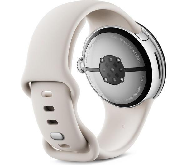 Google Pixel Watch 3 45mm GPS HRM Bluetooth Fitness Running Silver Smartwatch B