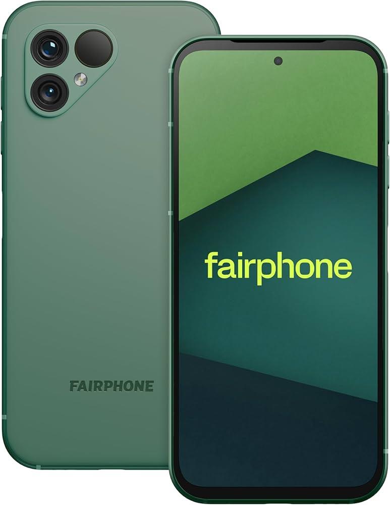 Fairphone 5 128GB Android Unlocked SIM 5G Moss Green Mobile Smartphone B