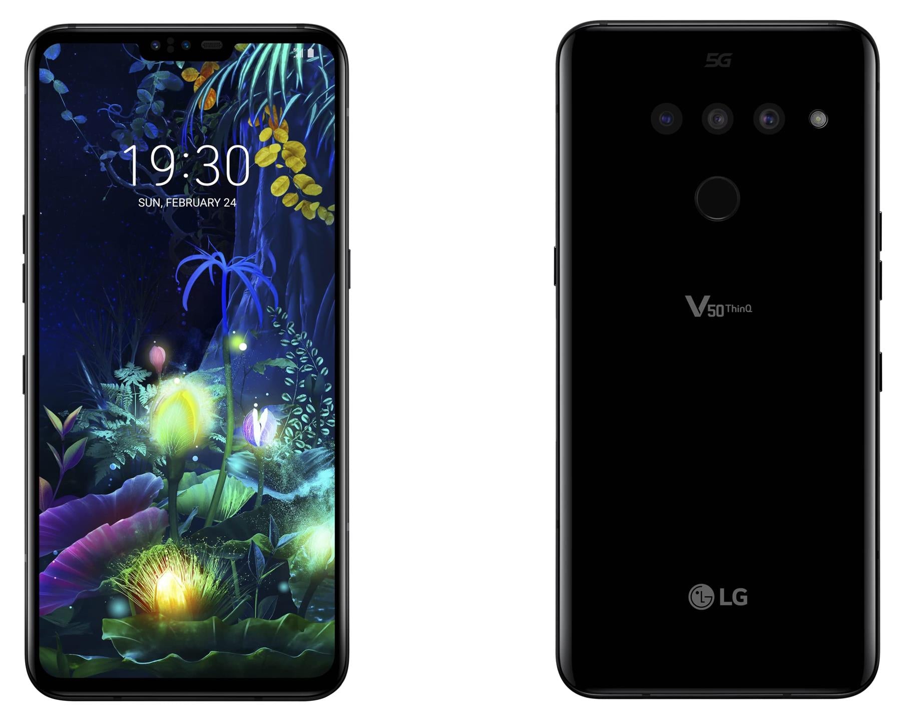 LG V50 ThinQ 5G 128GB 6GB Android Unlocked Black Mobile Smartphone LM-V500